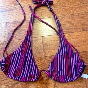 Victoria’s Secret XS purple and black triangle top